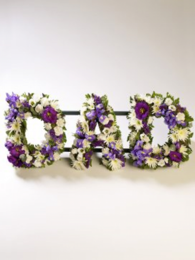Mixed Letter Tribute - At Sarah Coxon Floral Design we are delighted to present this product available for flower delivery in Mid and North Norfolk.

 

A mixed flower letter tribute is a modern twist on a traditional funeral tribute. It is full of mixed flowers, which includes Roses, Spray Carnations and other flowers which have been thoughtfully selected to complement the design. It is edged in hand pleated ribbon in a colour co-ordinating waterproof ribbon.

The flowers are arranged in water retaining foam (oasis) to ensure maximum freshness.

Please advise us in the special request box which word you would like and what colours. The words to choose from are Dad, Mum and Nan.

 

We deliver directly to all of the local funeral directors and will contact them to confirm a delivery time.

 

Our flowers at Sarah Coxon Floral Design arrive fresh from the Dutch auctions every day so you can be rest assured we are using the best quality of flowers available.